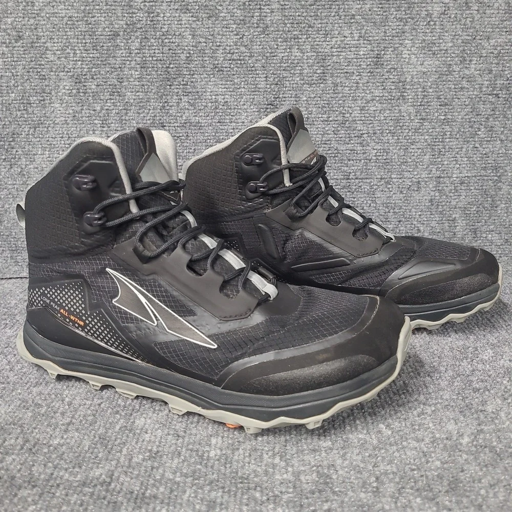 Altra Lone Peak All Weather Mid Hiking Boot ALOA4VQH000 Mens Size 10/EU 44 Black
